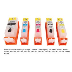 Ink Cartridge, 5 X 4 Color PP Ink Cartridges for Test Paper (525-526)