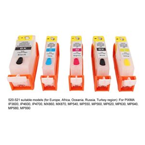 Ink Cartridge, 5 X 4 Color PP Ink Cartridges for Test Paper (520-521)