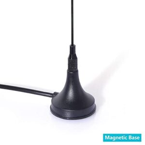 Bingfu 20-1300MHz Police Scanner Antenna Radio Scanner Magnetic Base Antenna HF VHF UHF Ham Radio BNC Male Antenna (2-Pack) Compatible with Uniden Bearcat Whistler Radio Shack Police Radio Scanner