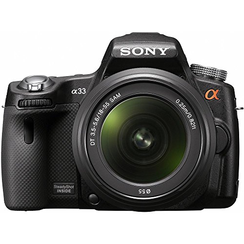 Sony Alpha SLTA33L DSLR with Translucent Mirror Technology and 3D Sweep Panorama (Black)