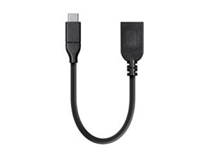 monoprice usb & lightning cable – 0.15 meter – black | essentials 3.1 usb-c to usb-a female gen 1, 3a, 5 gbps, for samsung galaxy s9 s8 note 8, pixel, lg v30 g6 g5, nintendo switch – select series