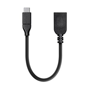 Monoprice USB & Lightning Cable - 0.15 Meter - Black | Essentials 3.1 USB-C to USB-A Female Gen 1, 3A, 5 Gbps, for Samsung Galaxy S9 S8 Note 8, Pixel, LG V30 G6 G5, Nintendo Switch - Select Series