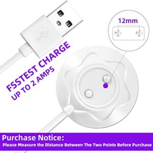 Replacement Rosetoy Charger, Standing Magnetic Adapter Fast Charging USB Cable Cord Replacement Base Dock Station for Rosetoy Only-12mm