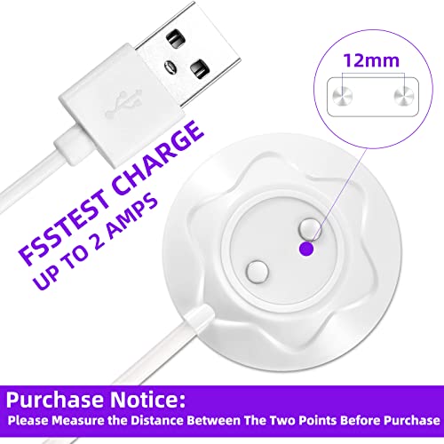 Replacement Rosetoy Charger, Standing Magnetic Adapter Fast Charging USB Cable Cord Replacement Base Dock Station for Rosetoy Only-12mm