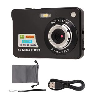 Digital Camera 1080P 48MP Kids Camera, 8X Zoom Compact Point and Shoot Camera with 2.7in LCD Screen, Portable Small Camera for Teens Students Boys Girls Seniors