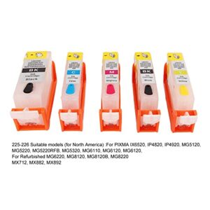 Ink Cartridge, 5 X 4 Color PP Ink Cartridges for Test Paper (225-226)