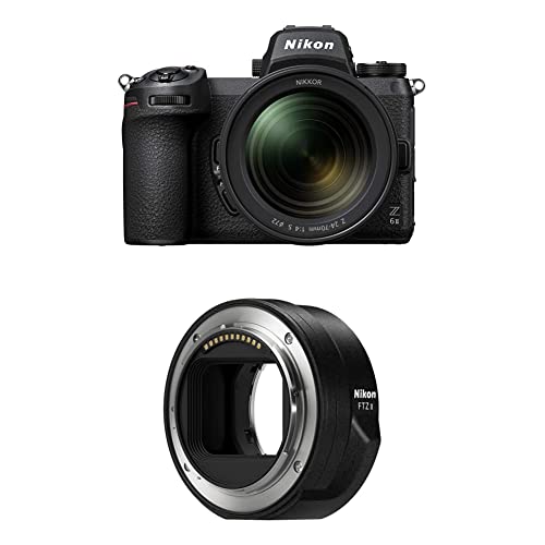 Nikon Z 6II Full Frame 24.5MP 4K Video Mirrorless Digital Camera Bundle with Nikon Mount Adapter FTZ II and NIKKOR Z FX 24-70mm Lens