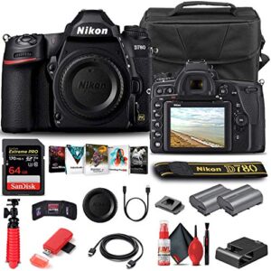 nikon d780 dslr camera (body only) (1618) + 64gb memory card + case + corel photo software + en-el 15 battery + hdmi cable + deluxe cleaning set + flex tripod + more (international model) (renewed)