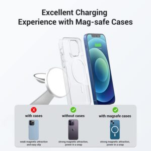 Foscomax 3 in 1 Magnetic Wireless Charging Station, 28W Fast Wireless Mag-Safe Charger Stand with QC3.0 Adapter,for iPhone 14,13,12 Pro Max/Pro/Plus, iWatch Ultra/8/se/7/6/5/4/3/2, AirPods(Silver)