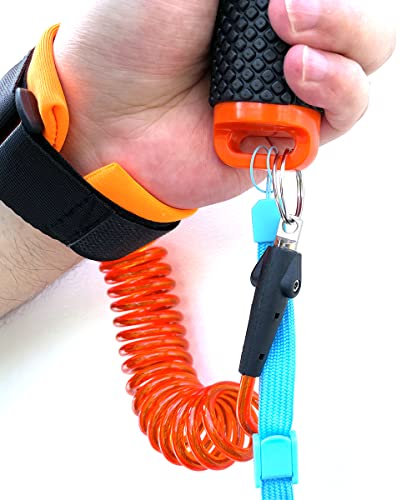 Floating Hand Grip Handle Mount and Steel-Cored Safety Wrist Strap GoPro Holder Mount Insta360 AKASO Underwater Camcorder Diving Surfing Snorkeling