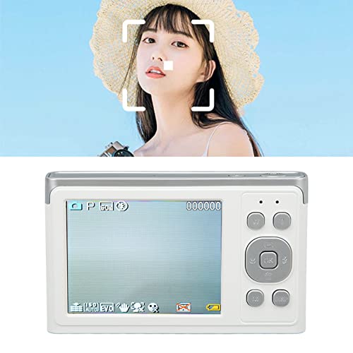 Digital Camera, Mini Digital Camera 14in Screw Interface 16X Zoom AF Autofocus with Storage Bag for Shooting (White)