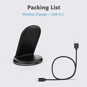 Yootech Wireless Charger,10W Max Wireless Charging Stand, Compatible with iPhone 14/14 Plus/14 Pro/14 Pro Max/13/13 Mini/13 Pro Max/SE 2022/12/11/X/8, Galaxy S22/S21/S20/S10(No AC Adapter)