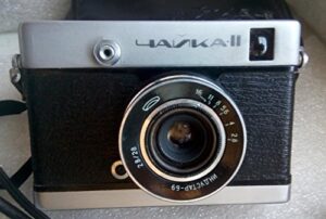 rare violet chaika ii vintage soviet lomo half-frame camera