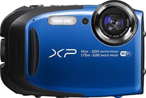 fujifilm finepix xp80 waterproof digital camera with 2.7-inch lcd (blue)