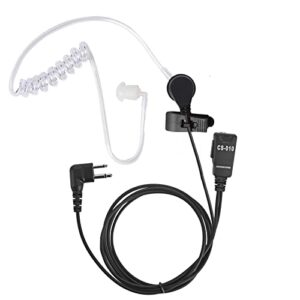 coisound two way radio headset motorola walkie talkie earpiece supra aural earphone compatible motorola cls1410 cp200 gp300 radio(1 pack)
