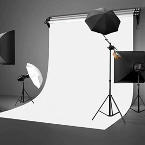 LYLYCTY 5x7ft Photography Background Non-Woven Fabric Solid Color White Screen Photo Backdrop Studio Photography Props LY061