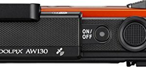 Nikon Coolpix AW130 Shock & Waterproof GPS Digital Camera (Orange) - International Version