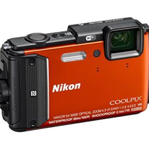 Nikon Coolpix AW130 Shock & Waterproof GPS Digital Camera (Orange) - International Version