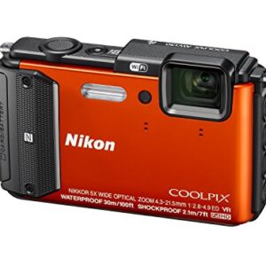 Nikon Coolpix AW130 Shock & Waterproof GPS Digital Camera (Orange) - International Version