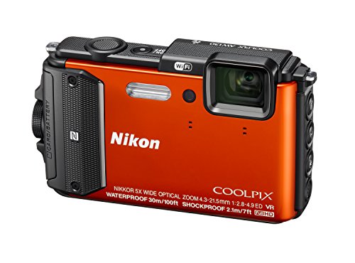 Nikon Coolpix AW130 Shock & Waterproof GPS Digital Camera (Orange) - International Version