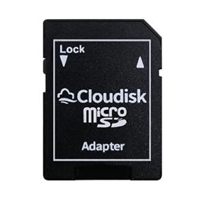 Cloudisk 5Pack 4GB Micro SD Card 4 GB MicroSD Memory Card Class6 with Card Reader + SD Adapter,Bulk Sale