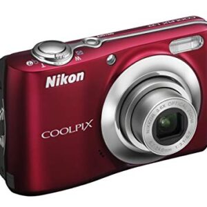 Nikon Coolpix L22 12.0MP Digital Camera with 3.6x Optical Zoom and 3.0-Inch LCD (Red-primary) (Renewed)