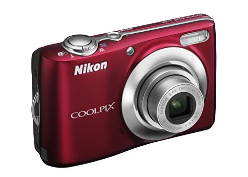 Nikon Coolpix L22 12.0MP Digital Camera with 3.6x Optical Zoom and 3.0-Inch LCD (Red-primary) (Renewed)