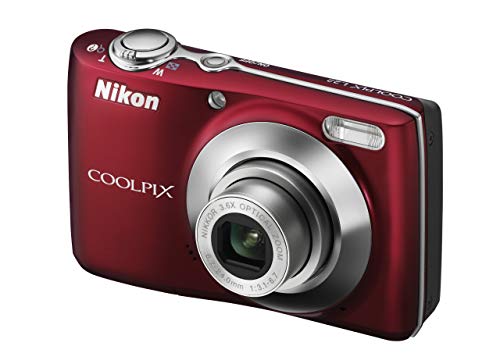 Nikon Coolpix L22 12.0MP Digital Camera with 3.6x Optical Zoom and 3.0-Inch LCD (Red-primary) (Renewed)