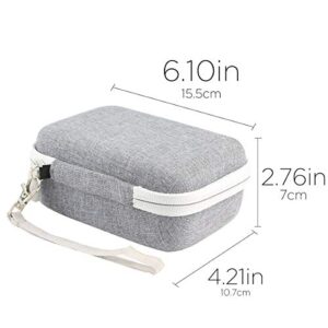 co2CREA Hard Travel Case Replacement for Fujifilm Instax Mini Link 2 1 Smartphone Printer (Ash White Case + Inside White)