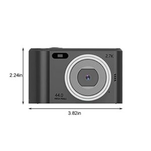 Student Digital Camera, New 44 Million 2.4 Inch High-Definition Child Student Card Camera, Portable Camera for Teens with 16X Digital Zoom, Anti-Shake Face Detection