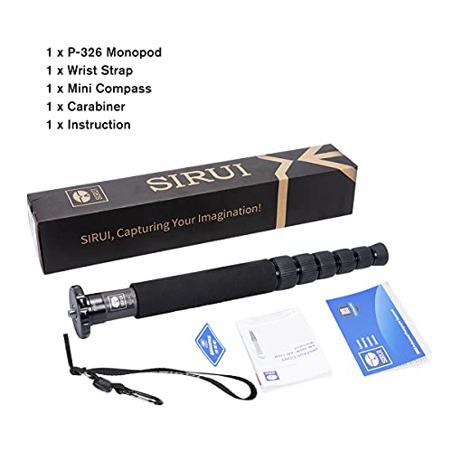 SIRUI P-326 6 Section Carbon Fiber Monopod