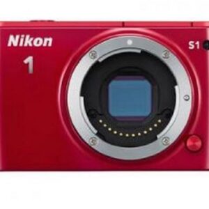 Nikon 1 S1 10.1 MP HD Digital Camera (Red) Body only (Renewed)