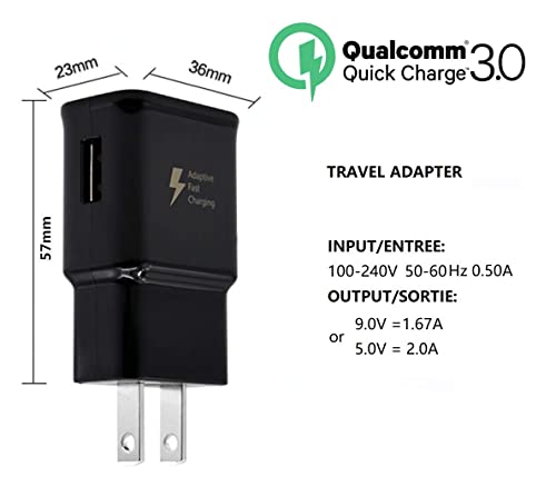 Samsung Charger Fast Charging Type C Cable with Cell Phone Charger for Samsung Galaxy S10/S10e/S10 Plus/S9/S9 Plus/S8/S8 Plus/Note 20/Note 10/Note 9/Note 8/S20/S21/S22