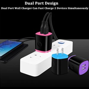 iPhone USB Wall Charger Adapter, Charger Brick, AndHot 5Pack 2.1A Dual Port Fast Charging Block Box Base Wall Charger Plug for iPhone 14 13 12 11 Pro Max SE XR XS X 8 7 6,iPad,Samsung,Android,Kindle