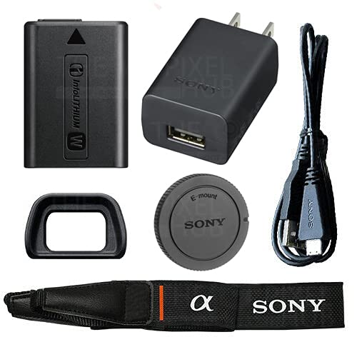 Sony Alpha a6400 Mirrorless Digital Camera (Body Only) - Essential Bundle Includes: Sandisk Extreme Pro 32GB SD, Memory Card Reader, Gadget Bag, Blower. Microfiber Cloth and Cleaning Kit