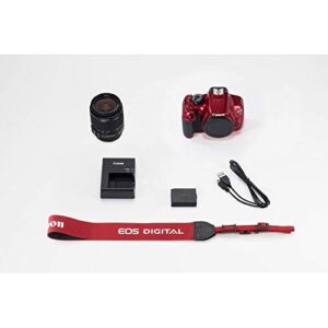 Canon EOS Rebel T6 Digital SLR Camera Kit with EF-S 18-55mm f/3.5-5.6 is II Lens (Limited Edition Red)