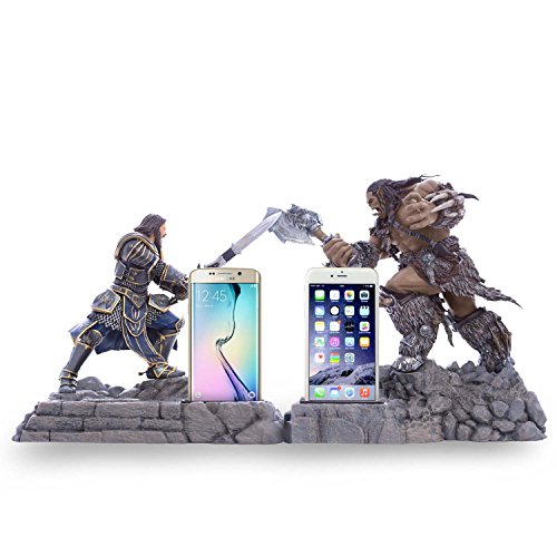 Swordfish Tech Warcraft, Lothar Statue Phone Charging Dock - Warcraft Movie Official Licensed