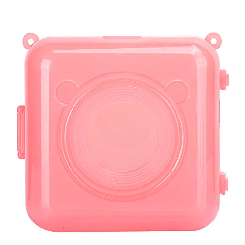 Wosune Printer Protective Shell, Durable Reduce Wear Pocket Printer Case, PC Material Exquisite Pocket Printer Accessory Transparent/Pink for Peripage(Pink)