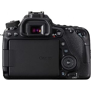 Canon EOS 80D DSLR Camera (Body Only) (1263C004) + 64GB Card + Case + Corel Photo Software + LPE6 Battery + Card Reader + Flex Tripod + HDMI Cable + Hand Strap + More (Renewed)