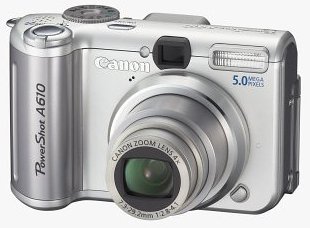 Canon Powershot A610 5MP Digital Camera with 4x Optical Zoom (OLD MODEL)
