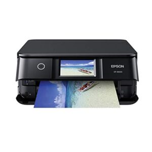 epson expression photo xp-8600 wireless color photo printer with scanner and copier black,small (renewed)