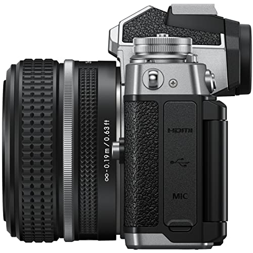 Nikon Z fc DX-Format Mirrorless Camera Body (Black) 1673 with 28mm F2.8 SE NIKKOR Z Special Edition Lens Bundle with Deco Gear Microphone + LED + Filter Kit + Backpack + Photography Accessories