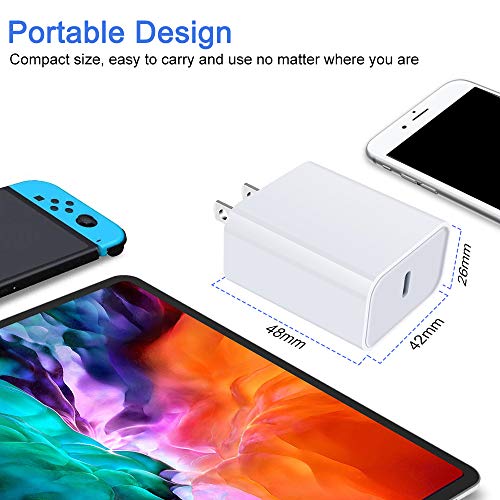 20W Fast Charger Box USB C Brick Block Charging Plug Power Adapter Compatible for iPhone 14,14 Pro Max,13,13 Pro Max,12,11;Samsung Galaxy S23,S23 Ultra,S23+,S22,S21 FE,A54,A03s,A14,A13,Z Flip4,Z Fold4