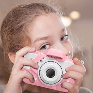 40 million-pixel kids selfie camera, kids digital video cameras, with 1000ma battery, 2.0inch screen, tf-card max 32g(not included), for 3 4 5 6 7 8 year old boy girls