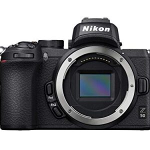 Nikon Z50 Body Mirrorless Camera (209-point Hybrid AF, High Speed Image Processing, 4K UHD Movies, High Resolution LCD Monitor) VOA050AE (Renewed)