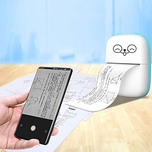1 Piece Set Bluetooth Portable Photo Printer Printing Print Social Media Photos Convenient and Practical