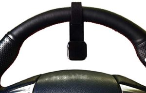 magnetic steering wheel phone mount fits peloton and spin bikes by iq labs