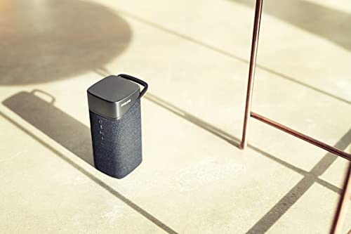 PHILIPS S3505 Wireless Bluetooth Speaker with Bold Sound, Kvadrat Speaker Fabric, Up to 10 Hours Playtime, IPX7 Waterproof, Shower Ready, Small Size, Gray