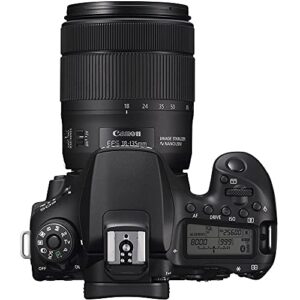 Canon EOS 90D DSLR Camera with 18-135mm Lens, Canon EF-S 55-250mm f/4-5.6 is STM Lens, Soft Padded Case, Memory Card, and More (Renewed)