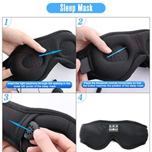 MUSICOZY Bluetooth 5.2 Module & Speakers for 3D Sleep Headphones Eye Mask with Charging Cable